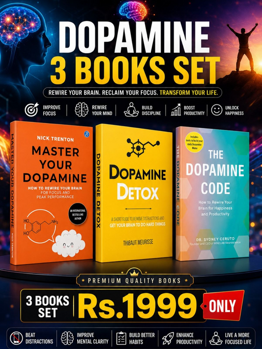 Dopamine 3 Books Set – Master Your Dopamine, Dopamine Detox & The Dopamine Code